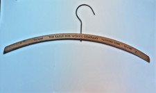 Wooden Hanger Eagle Dye Works Company Hartford, Conn. Vintage