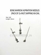 New Salah Bone marrow aspiration needles (Metal) 16G * 50mm (10 Units)