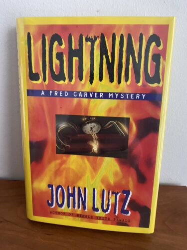 LIGHTNING  John Lutz  A Fred Carver Mystery HB 1st Edition 1996 Crime - Afbeelding 1 van 5