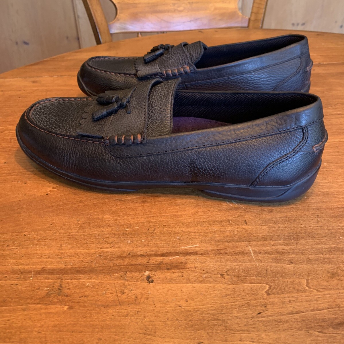 Nunn‎ Bush Glossy Black Men Tassel Slip-Ons Loafers Size 9 Amazon.com | Nunn Bush Strafford Woven Moc Toe Loafer Black  main image 3