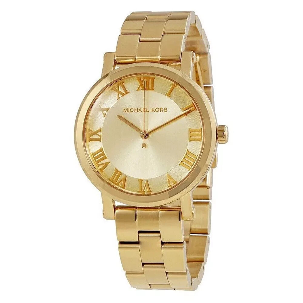 Michael Kors Norie Gold 38mm PVD Steel Champagne Dial Ladies  display picture 1