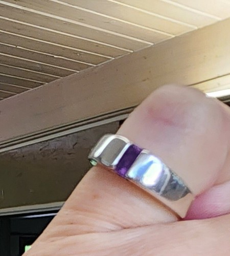 Retired James Avery Purple Amethyst Ring Size 6 - Picture 2 of 4
