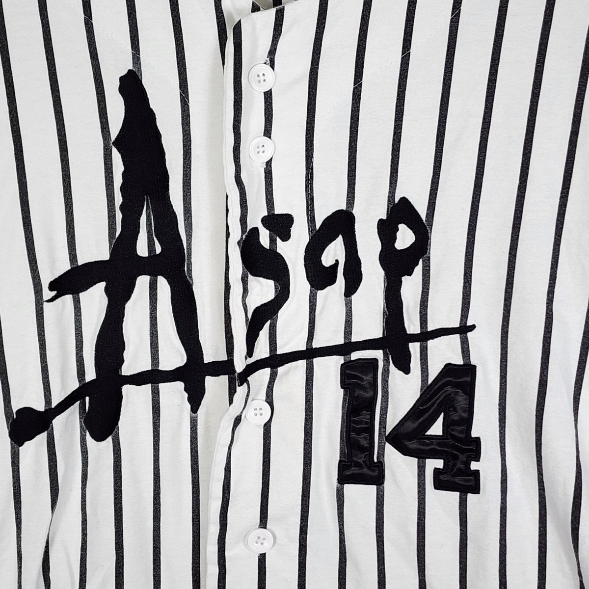 トップス Asap mob asap worldwide starter ASAP Rocky Worldwide Starter Baseball Jersey Streetwear Hip
