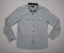 Roark Shirt Mens Medium Classic Fit Blue Well Worn Oxford Button Up Work Organic