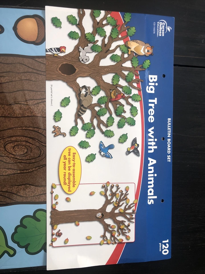 Big Tree with Animals Bulletin Board Set. Free Shipping! - Image 3 of 4