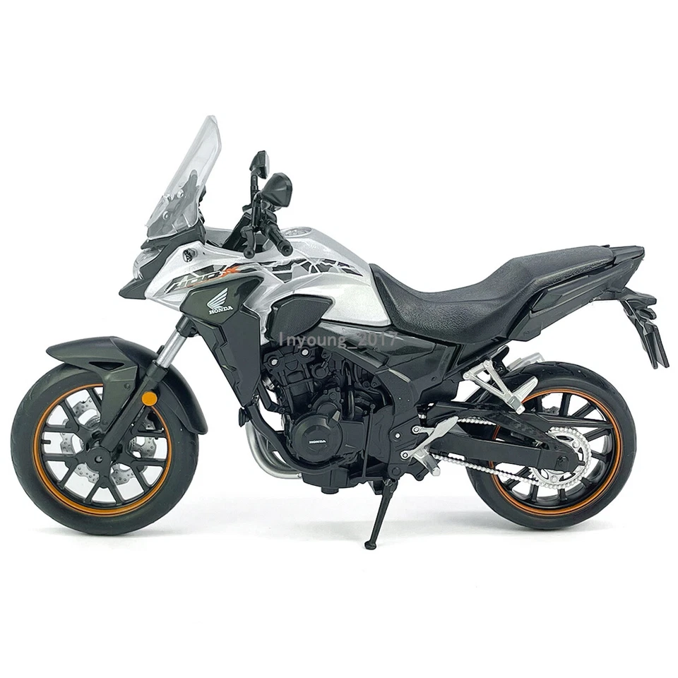 1:12 Honda CB400X Modelo de motocicleta Diecast Vehículo de juguete para niños Niños Regalo Plateado Foto 4 de 4