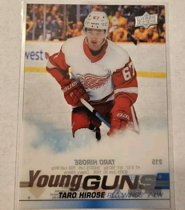 2019-20 Upper Deck Young Guns Clear Cut Taro Hirose #215 Rookie RC