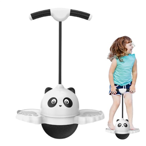 White Kids Pogo Stick Cute Children's Pogo Sticks Anti-Slip Jumping Toy - Picture 2 of 12