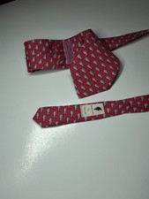 Vineyard Vines Boys 100 Silk Geometric Necktie Watermelon 52  X 3.25  