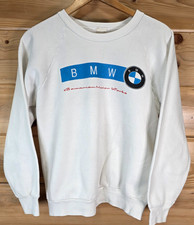 Vintage 90s Bavarian Motor Works BMW Sweatshirt Crewneck Adult S/M Distress READ