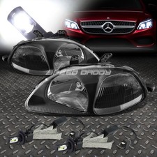 Black Housing Headlightclear Corner6000k White Led System For 96-98 Civic Black Housing Headlightclear Corner6000k White Led System For 96-98 Civic