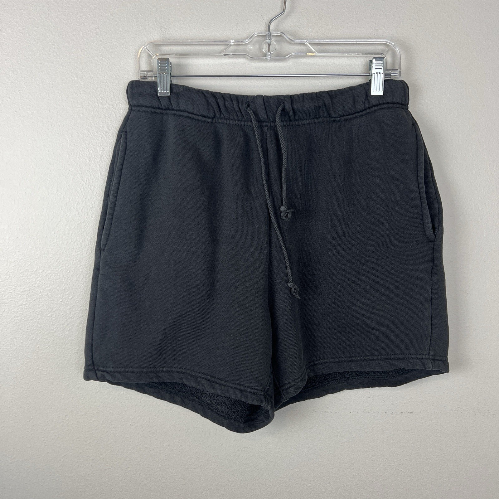 Elwood Core Comfort Organic Cotton Sweatshorts Faded Black Sz S *READ
