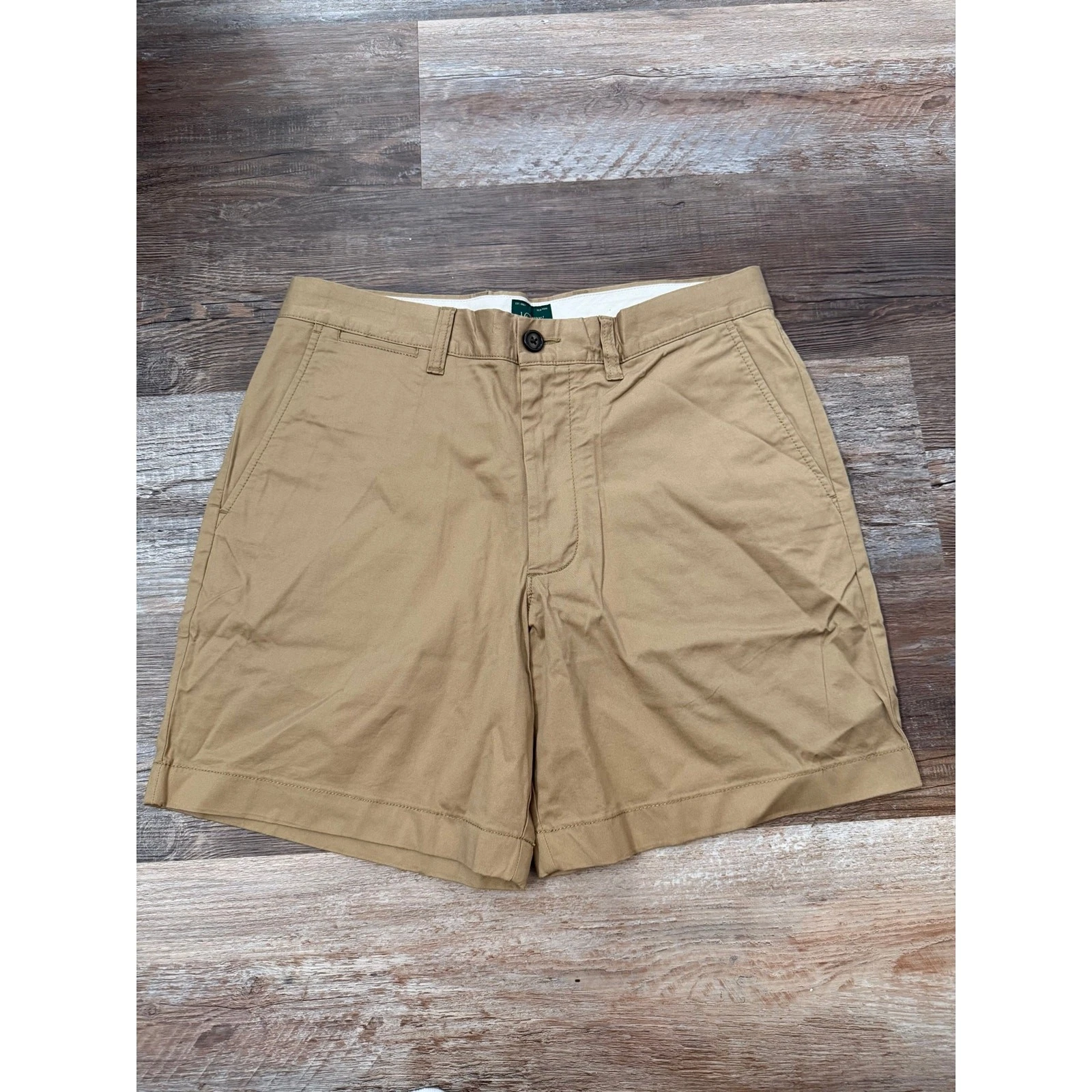 J.Crew NEW 7" flex mens chino short sz 31 in khaki NWT
