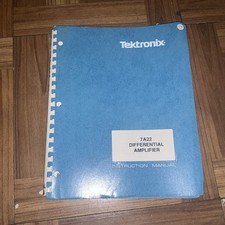Tektronix 7A22 Differential Amplifier Instruction Manual Original Vintage