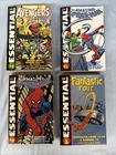 Marvel Essential Lot The Amazing Spider-Man 4 & 6 Avengers 4 Fantastic Four 1