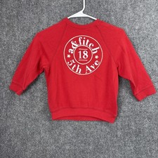 Abercrombie Kids Sweatshirt Girls Size 3 / 4 Red Casual Designer