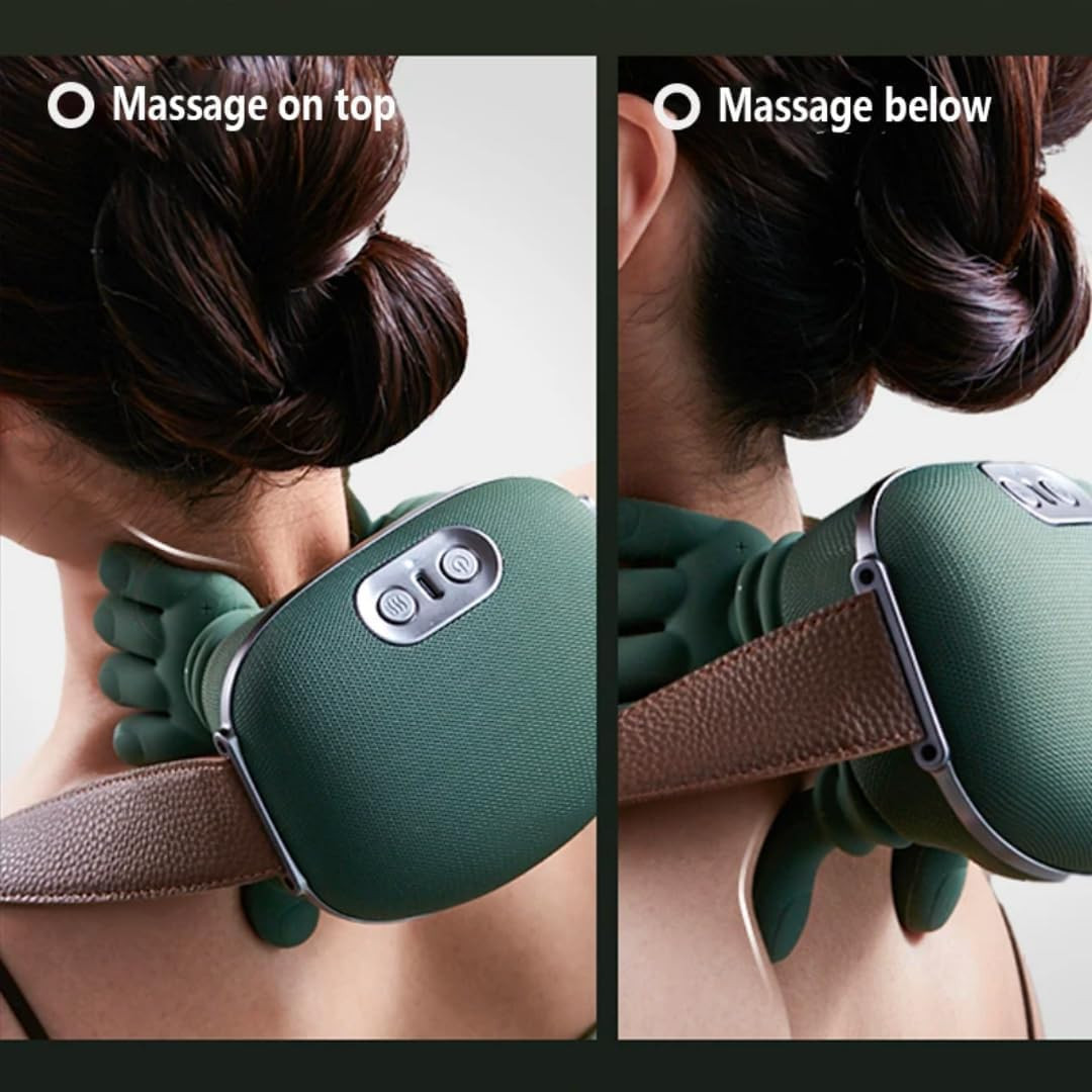 Sollievo Immediato: Massaggiatore Cervicale Wireless Riscaldato Shiatsu - 3