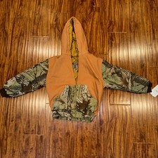 Outdoor Habitat Jacket Toddlers 4 T Brown Camouflage Hooded Canvas Hunting