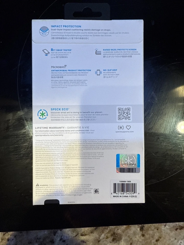 Speck Candyshell Grip Samsung Galaxy A35 5G White & Black Protective Phone Case - Image 2 of 2