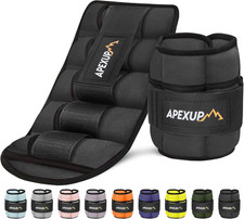APEXUP 10Lbs/Pair Adjustable Ankle Weights for Women and Men, Modularized Leg We