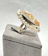 Anello Boho In Argento Sterling 925 Con Due Pietre In Carneola