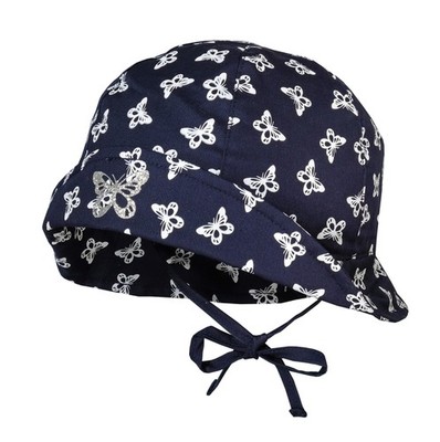 Maximo Fischerhut Hut Baby Mädchen UV Schutz 50 Schmetterlinge Glitzer Gr. 49