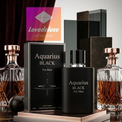 Perfume For Men 3.4oz Aquarius Black | Perfume Para Hombres de 3.4