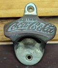 Vintage Brass Drink Coca-Cola Bottle Opener, Wall Mounted Coke Soda Novelty Item