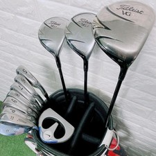 Titleist Club Set 1W 3W 5W 5-9i Pw Sw PT 11pc RH Graphite & Steel Stiff Men