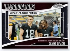 2025 Panini Absolute #I-AJY Coming Up Aces Introductions Las Vegas Raiders