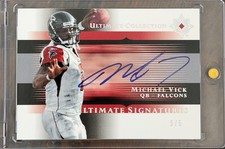 MICHAEL VICK 2005 UD Ultimate Collection Signatures Platinum HOLO AUTO #’d 5/5