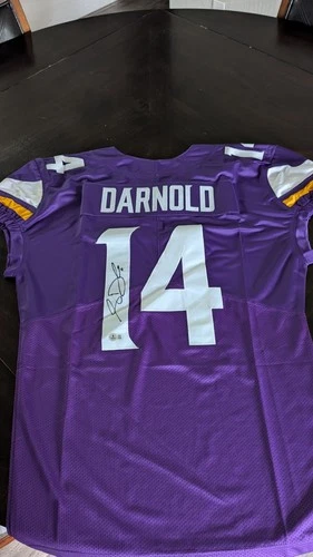 SAM DARNOLD MINNESOTA VIKINGS SIGNED AUTO NFL JERSEY! BAS WITNESSED