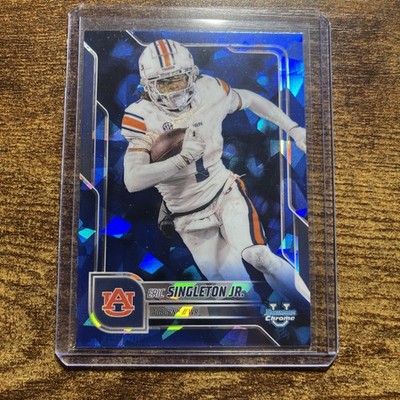 ERIC SINGLETON AUBURN  2025 TOPPS BOWMAN U SAPPHIRE 1ST
