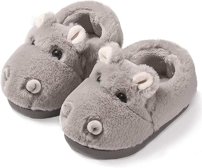 APL BAOLESEM bambini bambino scarpe da gattonare scarpe da corsa pantofole in pile grigio EUR 24