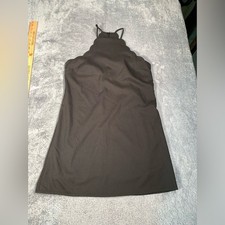 Lulus Black scalloped mini Dress small