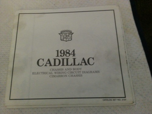 1984 Cadillac Chassis and Body Electrical Wiring Circuit Diagrams Lot of 9