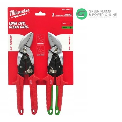 Milwaukee Offset Doppelpack Luftfahrtschere Neu 2025 Version 4932499017