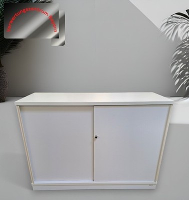 Svoboda Sideboard Aktenschrank Schrank lichtgrau 2 OH 114 cm Büromöbel sb0483