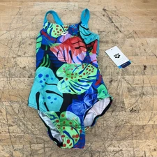 New ARENA WOMEN'S TROPICS SWIM PRO BACK ONE PIECE SWIMSUIT sz26