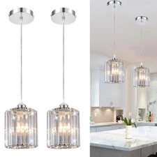 Crystal Pendant Lights - Kitchen Island Lighting, Mini Crystal Chandelier for...