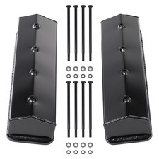 Center Bolt Black Valve Covers Fits Chevy 305 350 Small Block V8 Motor Rsrv19866