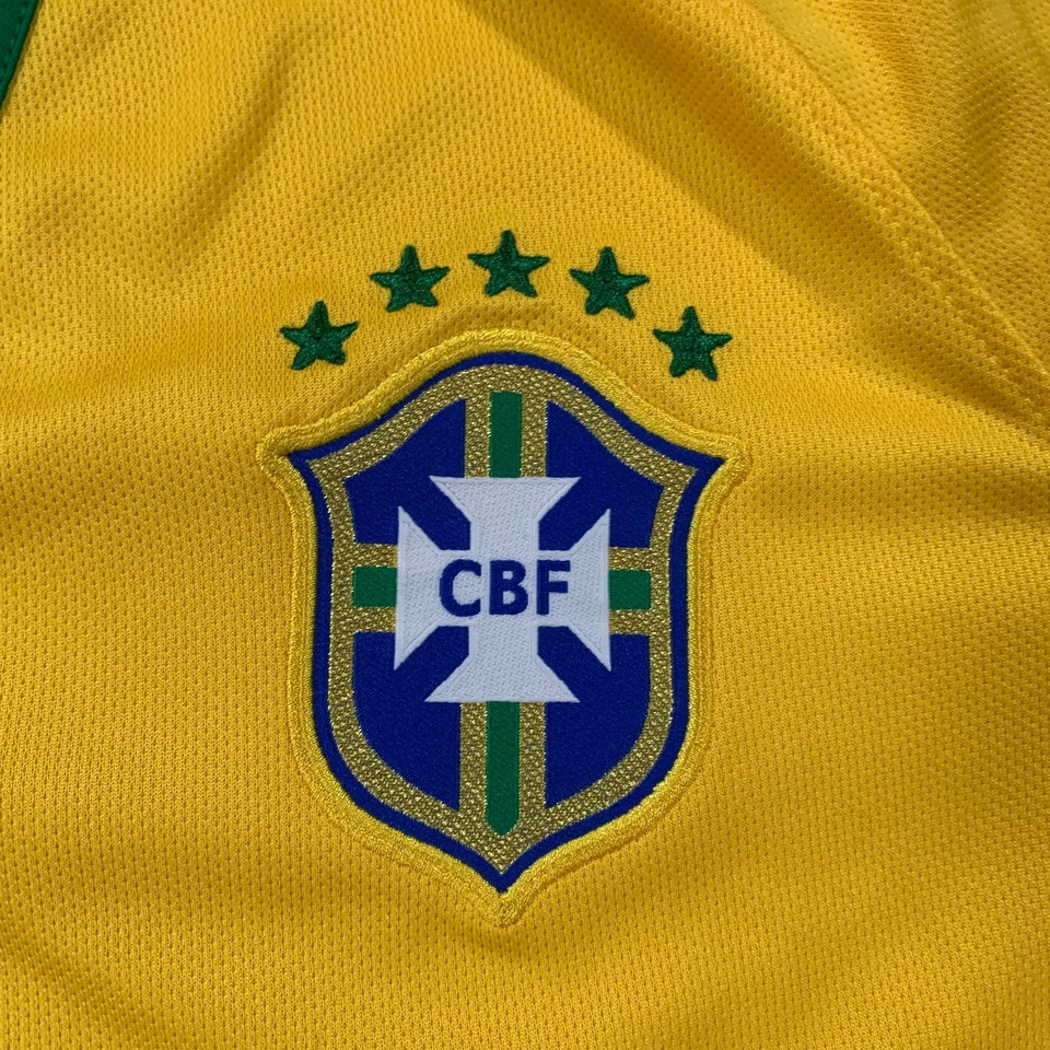 Nike Brazil CBF Soccer Jersey Womens Extra Large 2014 Yellow Home Jersey - Image 3 of 4