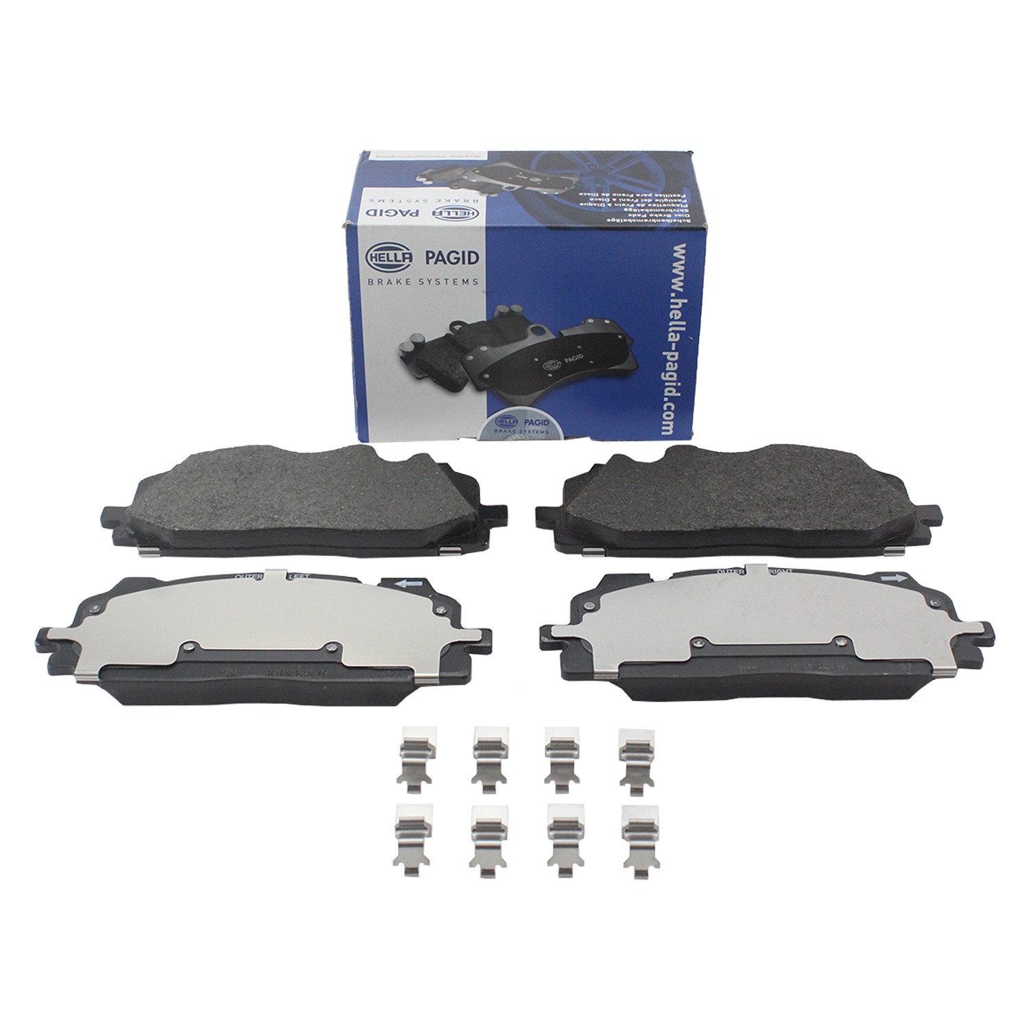 Hella Front Low-Met Disc Brake Pad Set For Audi A6 Quattro 2019-2022