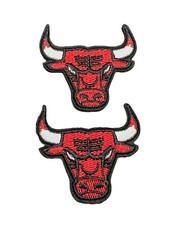 Chicago Bulls Lot Of 2 Embroidered Iron On Patch