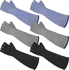 3 Pairs Protective Arm Sleeves Arm Protectors for Thin Skin and Bruising Cut Res