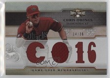 2014 Topps Triple Threads Relics 34/36 Chris Owings #TTR-CO2 e6p