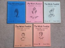 5 Vtg The Wish Booklet Susan Sirkis Lot Fashions Miniature Patterns Dolls