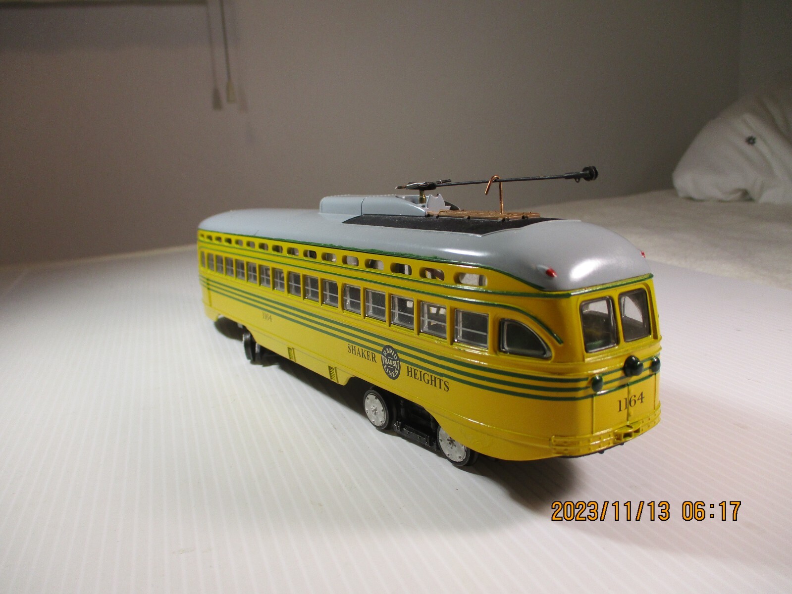O scale Shaker Heights DC/DCC compatible interurban streetcar