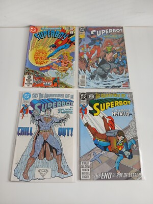 X4 DC Comics Superboy Comic Bundle Lot #22 #21 #13 #34 1991 - 1995 Mixed 