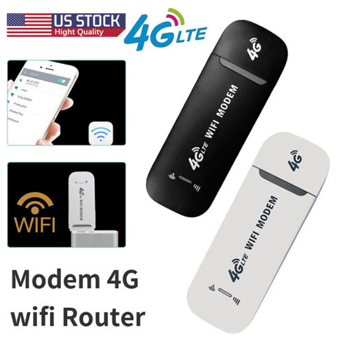Modem LTE débloqué routeur sans fil USB dongle mobile haut débit carte SIM WIFI 4G - Photo 1 sur 11
